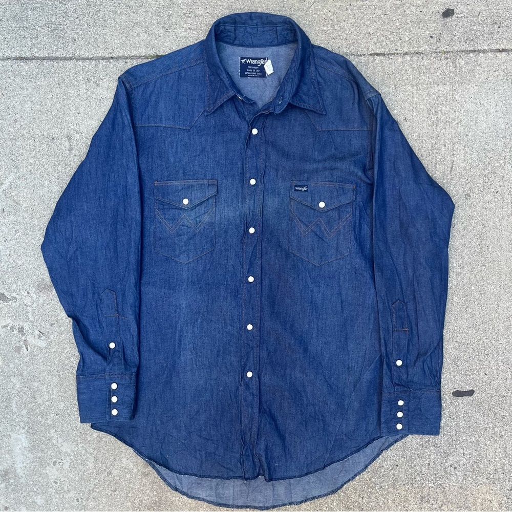Vintage western style denim shirt